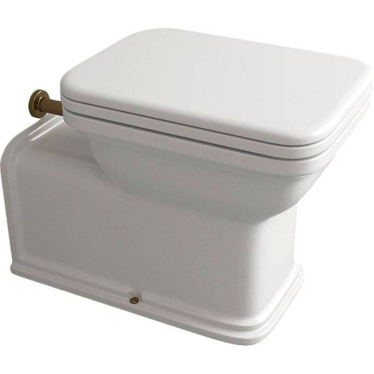 Унитаз приставной Kerasan Waldorf 411601 бронза