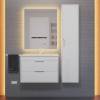 Тумба с раковиной Uperwood Modul подвесная, матовая, белая, 65 см фото 4