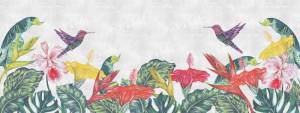3D Фотообои Artegrafico «Колибри в тропиках» TR-026 песок
