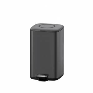 Мусорное ведро Weltwasser Wally TG 12L Педальное, Серый матовый