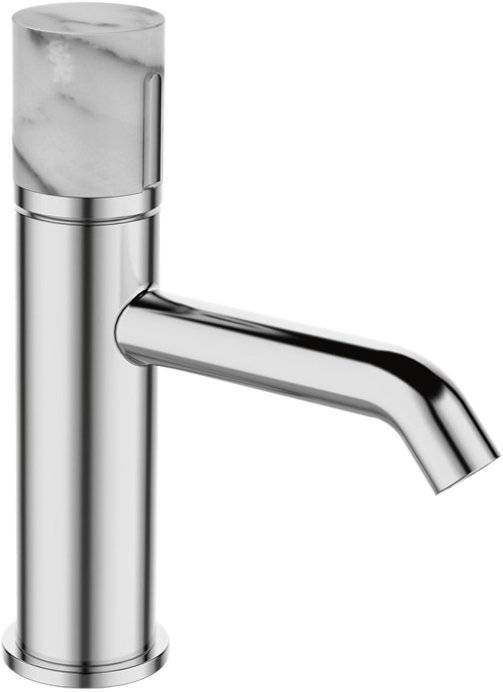 Смеситель для раковины Bronze de Luxe Focus 24601CM хром, мрамор