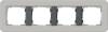 Рамка 4-постовая Gira E3 серый/антрацит 0214422