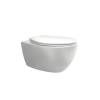 Унитаз подвесной Creo Ceramique Avignon COMBO-AV1100W/AV1001WT безободковый, с крышкой-сиденьем микролифт