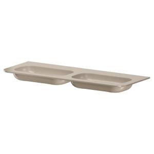 Раковина Armadi Art Voi 786-140-SF-D без отв. двойная, Stone Finish Daphne, 140см