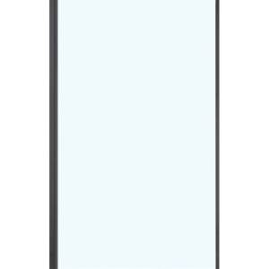 Боковая стенка Vincea Slim Soft VSG-1SS800CLB черный, стекло прозрачное
