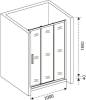 Душевая дверь в нишу Good Door Orion WTW-100-C-CH фото 6