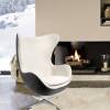 Кресло Bradex Home Egg Style Chair RF 0696 черный/белый/экокожа фото 10