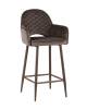 Стул полубарный Stool Group Венера MC16-2YSC VELVET HLR-49 DUAL коричневый