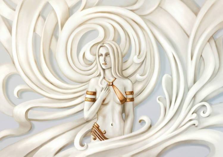3D Фотообои Artegrafico «Нимфа барельеф» BR-052 песок