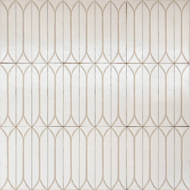 Керамогранит Marazzi Italy Terramater MPM5 Vaniglia Struttura 3D Losanga Lux 9.1x37.5