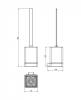 Ершик Langberger Accessories 37525A к стене квадратный фото 3