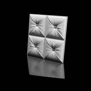 Дизайнерская панель Artpole MM-0048 Chester Platinum матовый 50x3.3x50