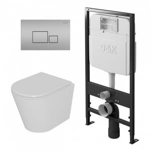 Комплект D&K Venice DS1021604 белый с кнопкой