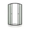 Душевой уголок Niagara Eco NG-003-14MT профиль черный, стекло матовое, 80х80х195 фото 2