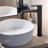 Смеситель для раковины Aquatek Оберон AQ1204MB без донного клапана, черный матовый фото 4