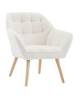 Кресло Stool Group Вэйл QH-8904K TEDDY 1859-01 white белый, тэдди