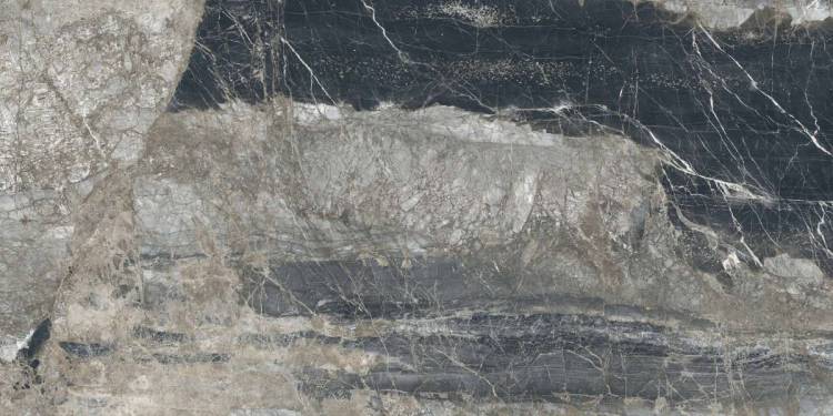 Керамогранит Laparet Lunar Nero графитовый матовый+гл.чернила 80x160