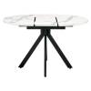 Стол Bradex Home Rudolf RF 0522 белый мрамор, чёрный 90(120)x90x75 фото 6