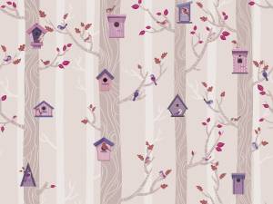 Фреска Ortograf Little friends 34405 Скворечники 3 Флорентина Суперфасад FFSO