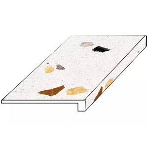 Ступень ColiseumGres Палладио 620070002369 Уайт Фронтальная 33x120