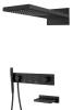 Душевой комплект Boheme Zodiac 132-2-B с изливом, трехпозиционная, Black