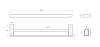 Полотенцедержатель Cezares Stylus STYLUS-THD-60-01 двойной, хром фото 2