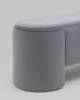 Банкетка Stool Group Taks LV-102-H14 велюр серый фото 3
