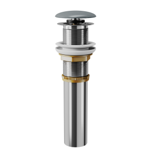 Донный клапан для раковины D&K DC9006 клик-клак, графит