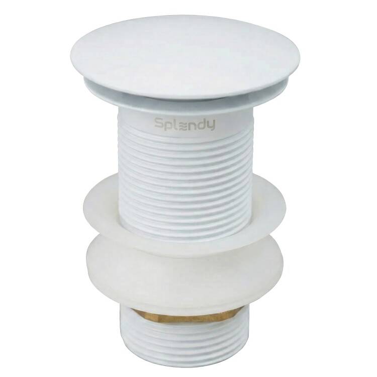 Донный клапан Splendy AA3071NORMWM без перелива, 1 1/4", белый матовый