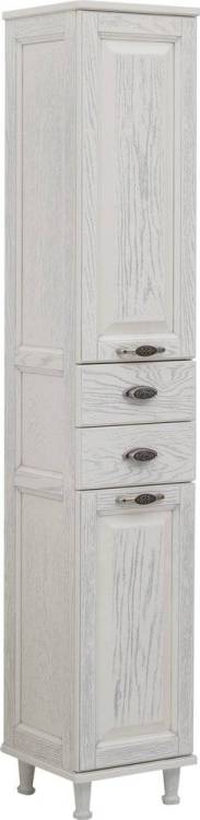 Шкаф-пенал Aquanet Тесса Декапе 35 жасмин, серебро