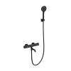 Смеситель для ванны Wonzon & Woghand WW-A2006-A1-MB термостатический, с душевым гарнитуром, черный матовый