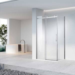 Душевой уголок Vincea Como-N VSR-4CN8016CL профиль хром, стекло прозрачное, 160x80x200