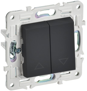 Выключатель жалюзи IEK Skandy SK-V15-0-10-K53 графит