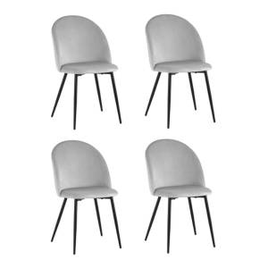 Набор из 4 стульев Stool Group Lilly Lilly HLR-14 X4 серебристый