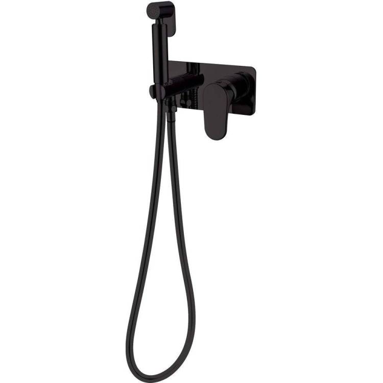 Гигиенический душ Boheme Spectre 457-B черный, со смесителем, с внутренней частью