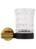Стакан Wonzon & Woghand WW-9221 с держателем, черный, золотой фото 2
