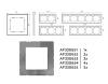 Рамка 2-постовая Ambrella Volt Alfa Platos AF330652 фото 4
