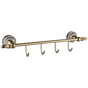 Планка с крючками (4 крючка) Savol 68b S-06874B золото