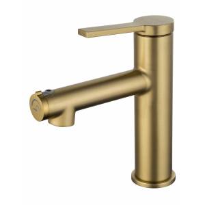 Смеситель для раковины Wonzon & Woghand WW-H1017-BG брашированное золото