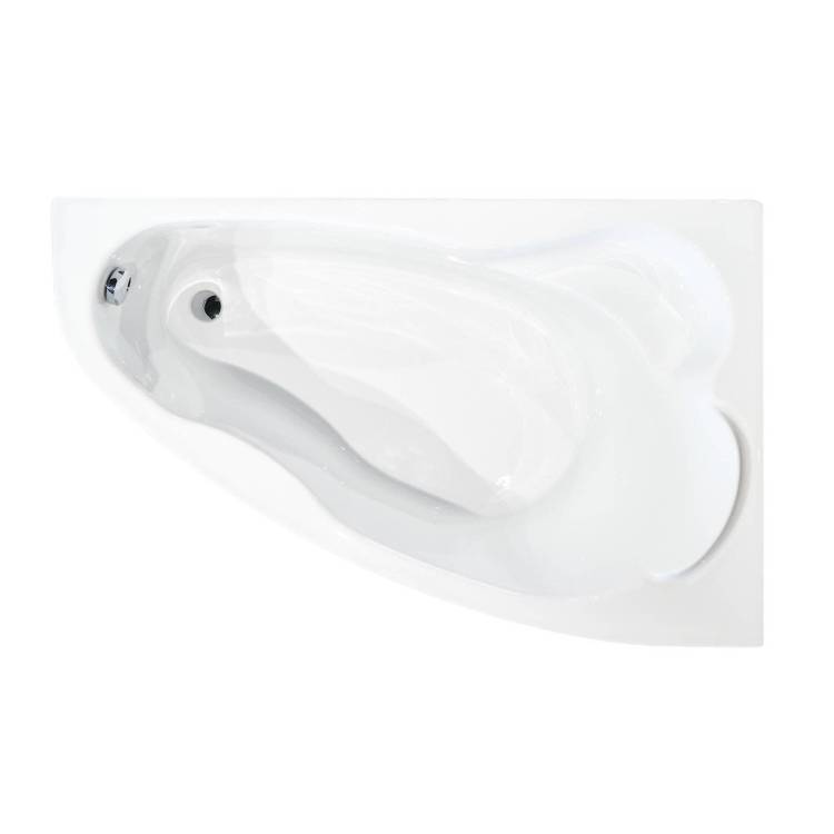 Акриловая ванна Creto Glaze 140x90 правая, с каркасом