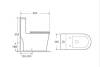 Унитаз-моноблок BelBagno Tre-Tor BB673CP-MN-TOR/SC с сиденьем микролифт фото 4