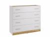 Комод КМ-100 НК-Мебель Fresco 72516689 Белый/Дуб Вотан 90.3x100x40