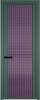 Межкомнатная дверь Profil Doors 2 AGP цвет профиля Зеленый воск, стекло безопасное 6 мм мору фиолетовое 800x2000