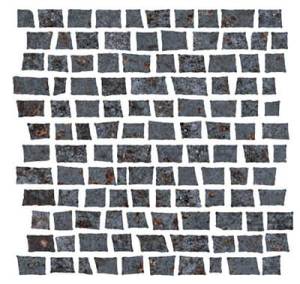 Мозаика Serenissima CIR Costruire 1062376 Random Metallo Nero 30x30