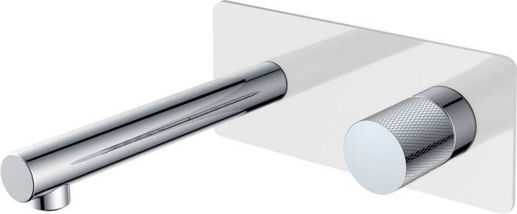 Смеситель для раковины Boheme Stick 125-WCR.2 С ВНУТРЕННЕЙ ЧАСТЬЮ, white, touch chrome