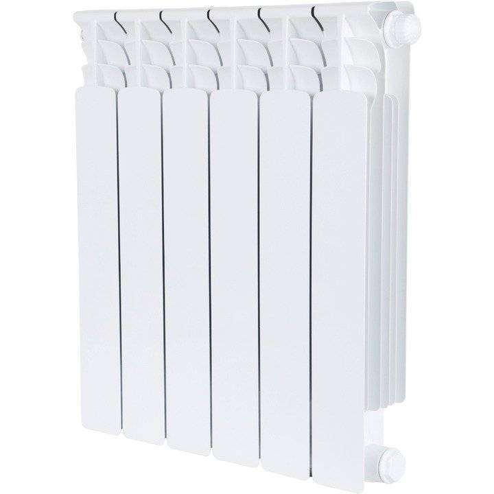 Биметаллический секционный радиатор отопления Stout Space Ventil 500 / 6 секций (нижнее правое)