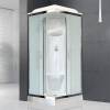 Душевая кабина Royal Bath HP RB80HP6-WC-CH профиль хром, с низким поддоном, с сиденьем фото 2