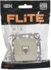 Розетка компьютерная RJ45 IEK Flite FI-K12-1-K86 сливочный фото 2