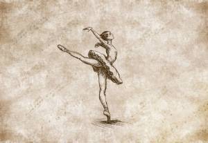 3D Фотообои Artegrafico «Мелодия балета» PD-017 канвас