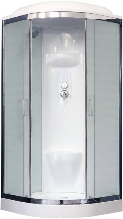 Душевая кабина Royal Bath RB90HK6-WC-CH с низким поддоном, с сиденьем